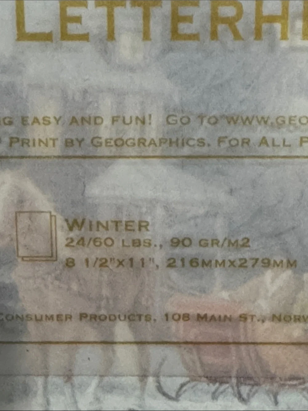 Geographics letterhead envelopes